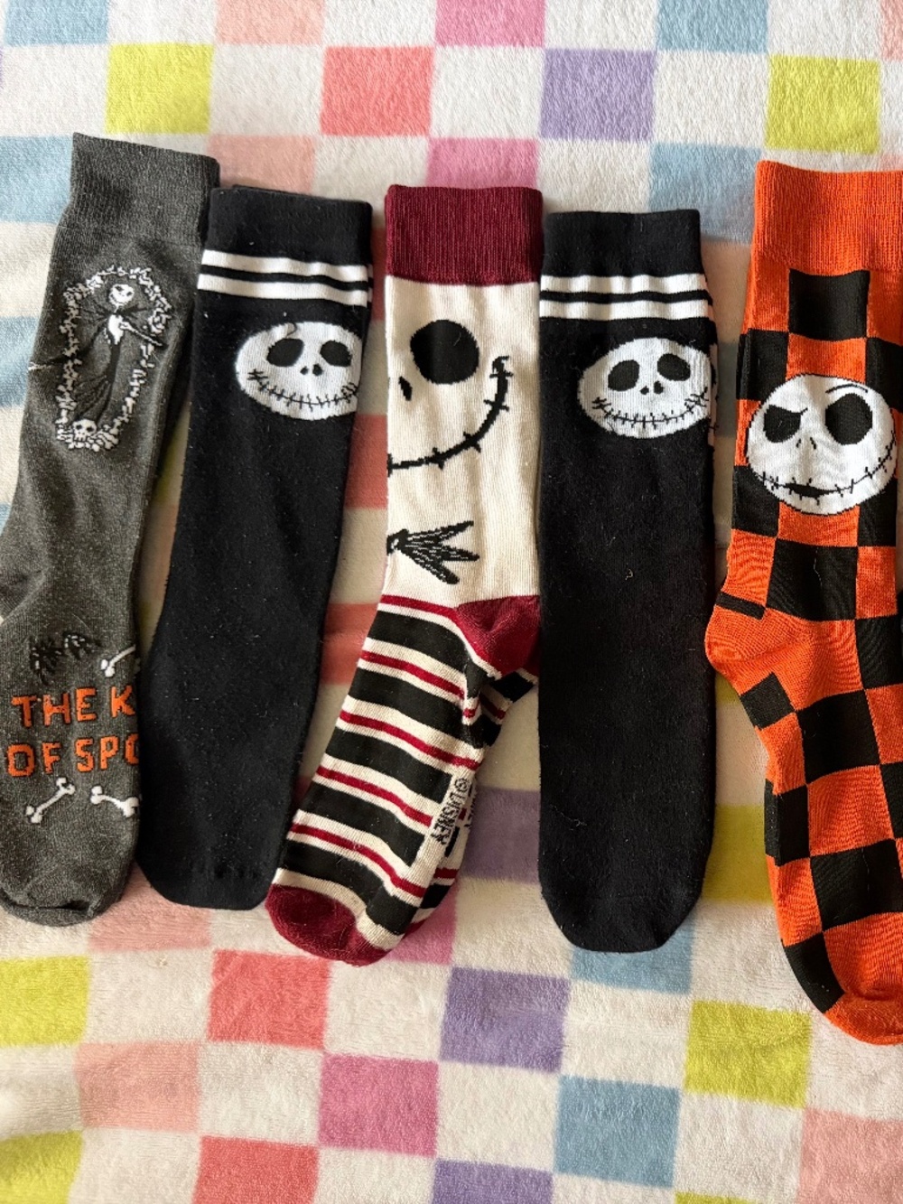 7 pair of NBC Nightmare Before Christmas socks